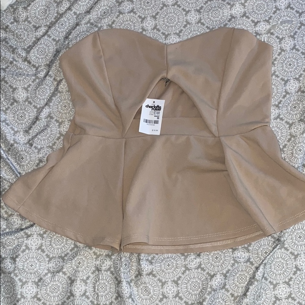 Strapless shirt